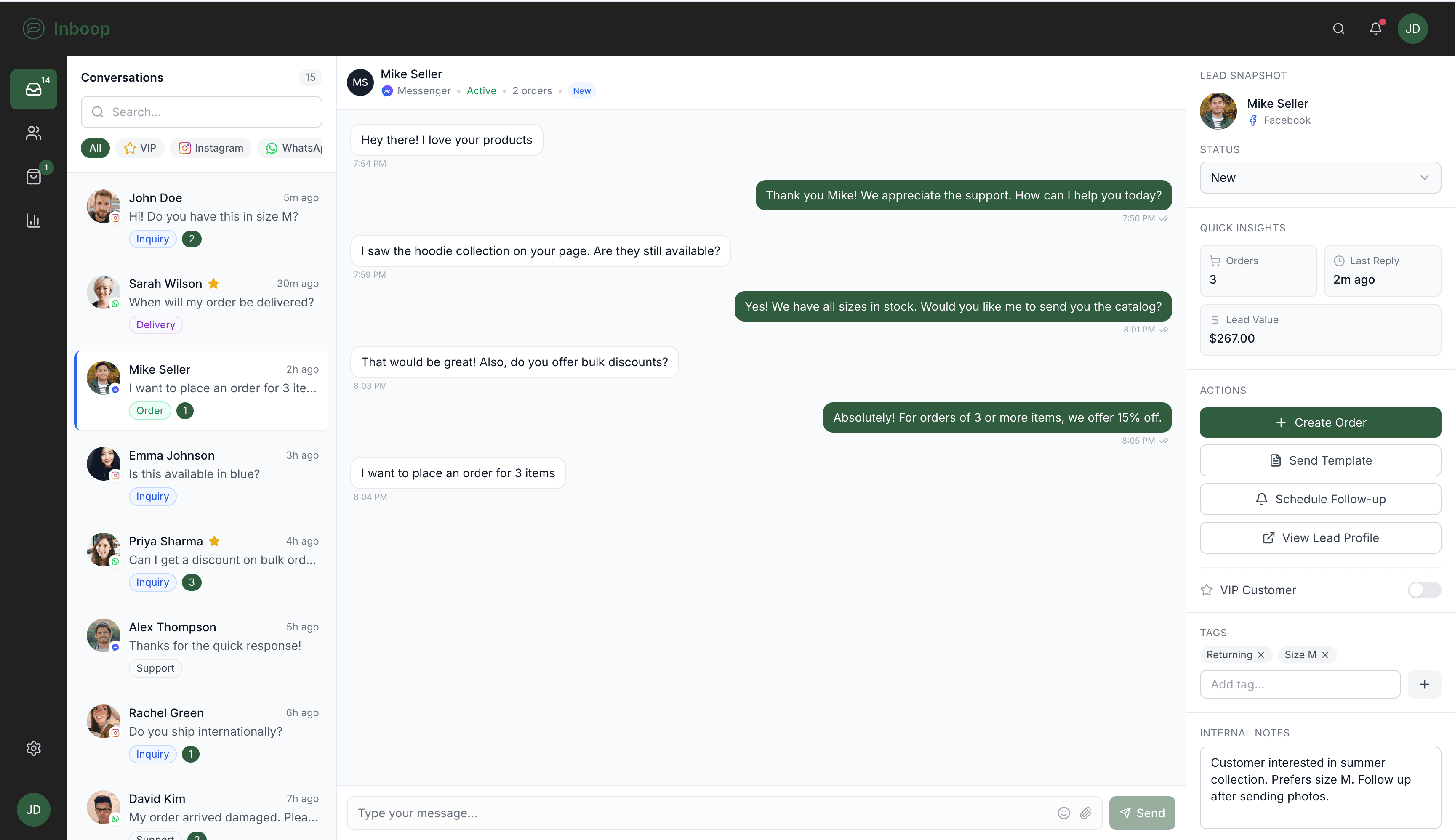Inboop Unified Inbox Preview
